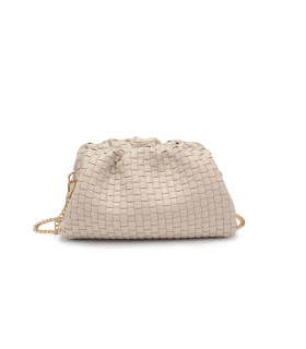 Woven bag with snap closure
