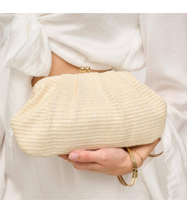Large straw handbag