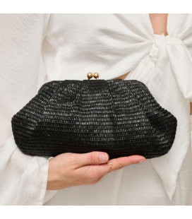 Large straw handbag