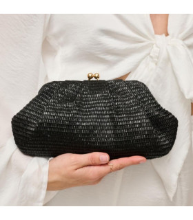 Large straw handbag