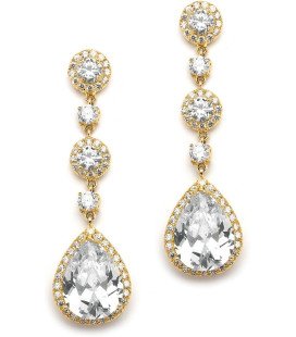 Crystal drop dangle earrings