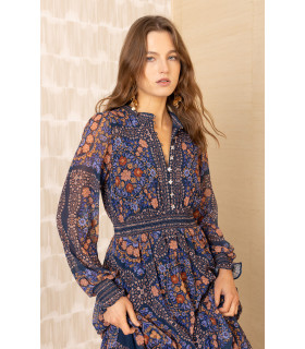 Long chiffon dress