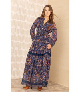 Long chiffon dress
