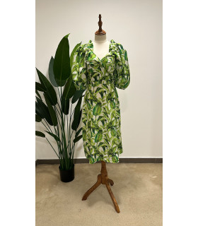Leaf Print Dress
