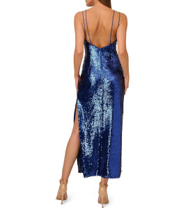 Sequin dress with double straps