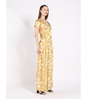 Silk blouse and pants set