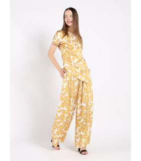 Silk blouse and pants set