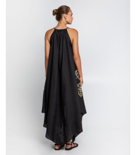 Asymmetrical cotton dress