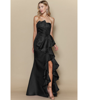 Waterfall Ruffle Gown