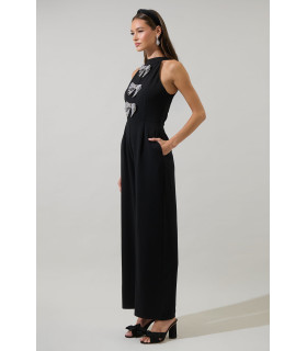 Mono con cuello halter y lazo luminoso