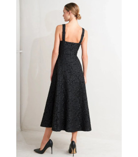 Vestido sin mangas con cuello en V