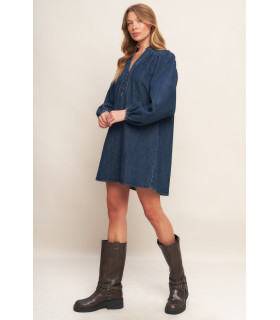 Denim mini dress