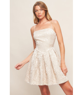 Mini dress with straps