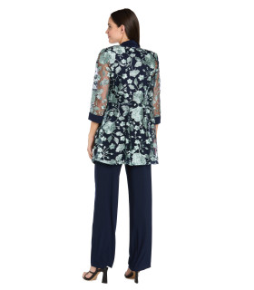Threaded Floral Pantsuit