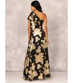 Vestido de corte A con un solo hombro