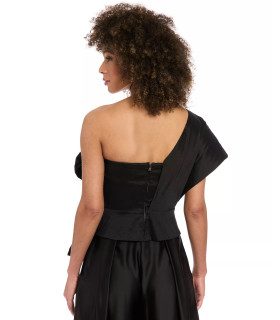 One-Shoulder Asymmetric-Bow Top