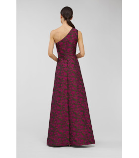 Vestido de un solo hombro Silueta en linea de A