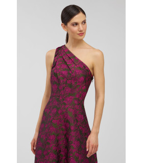 Vestido de un solo hombro Silueta en linea de A