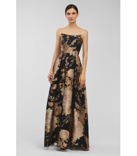 Strapless A-line dress