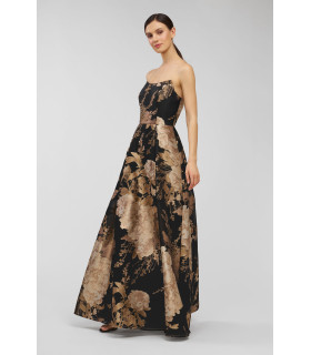 Vestido de corte A sin tirantes