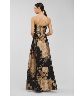 Vestido de corte A sin tirantes