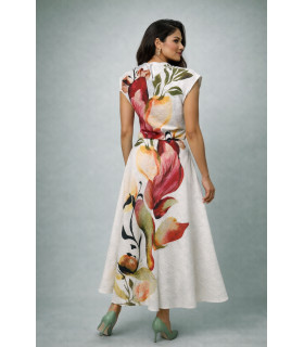 Watercolor blouse and skirt set