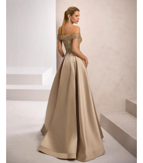 A-line dress, off-the-shoulder style, and sequined blouse.