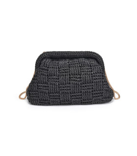 Black woven bag