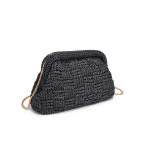 Black woven bag