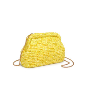 Yellow woven bag