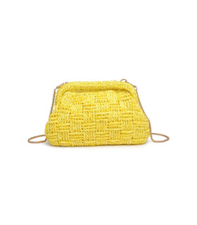 Yellow woven bag
