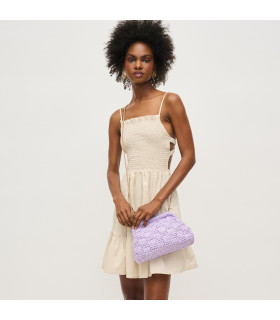 Lilac woven bag