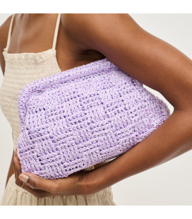 Lilac woven bag
