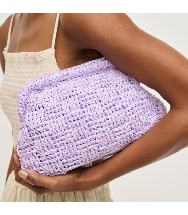 Lilac woven bag