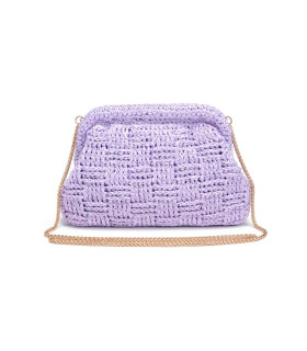 Bolso tejido en color lila