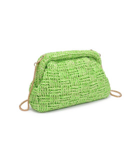 Bolso tejido en color lima