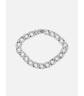 Cadena de plata con diamantes