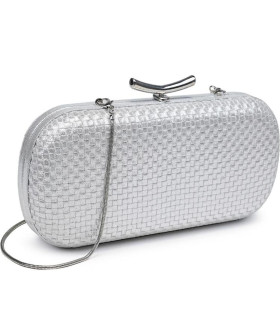 Bolso de diseño tejido con cierre superior