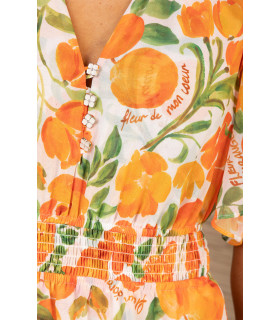 Vestido estampado floral de tiempos