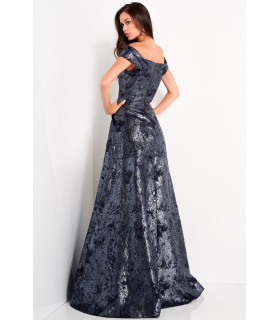 Metallic off-the-shoulder dress