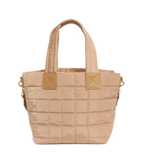 Bolso cuadrado acolchado con correa ajustable