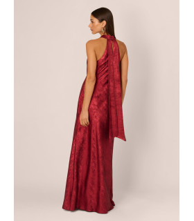 Metallic mermaid dress with halter neckline