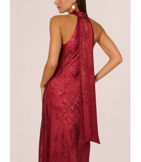 Metallic mermaid dress with halter neckline
