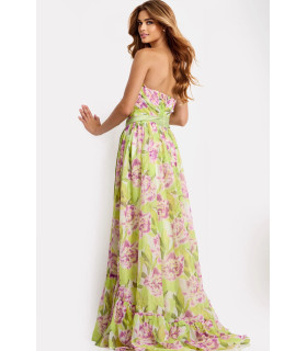 Vestido de corte A con estampado floral