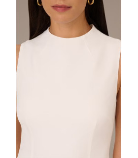 High Neck Sleeveless Skirted Romper