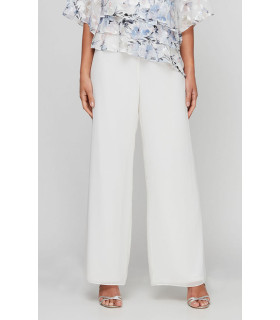 Pantalón recto de gasa sedosa