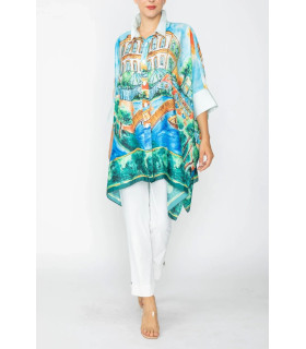 Blusa estampado multicolor