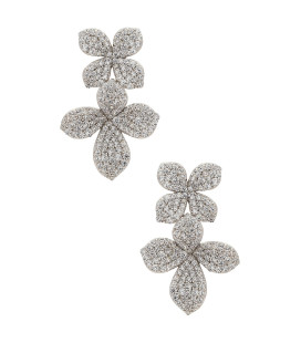 Pendientes doble flor