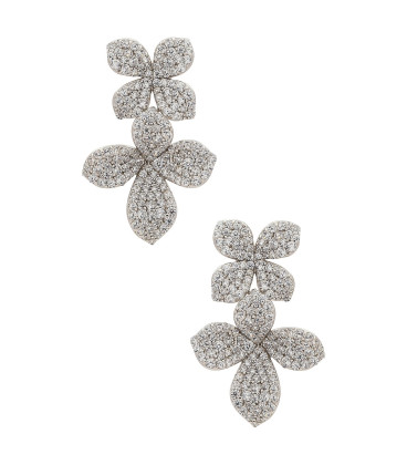 Pendientes doble flor