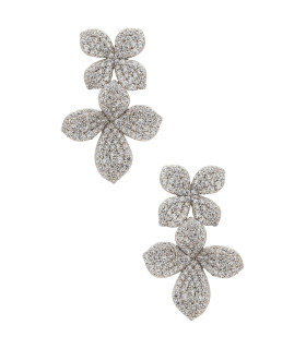 Pendientes doble flor